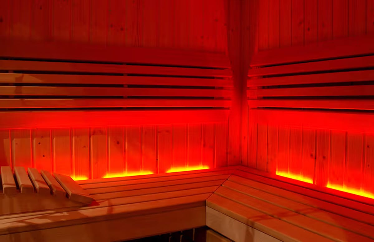 Infrared Sauna with red light therapy
